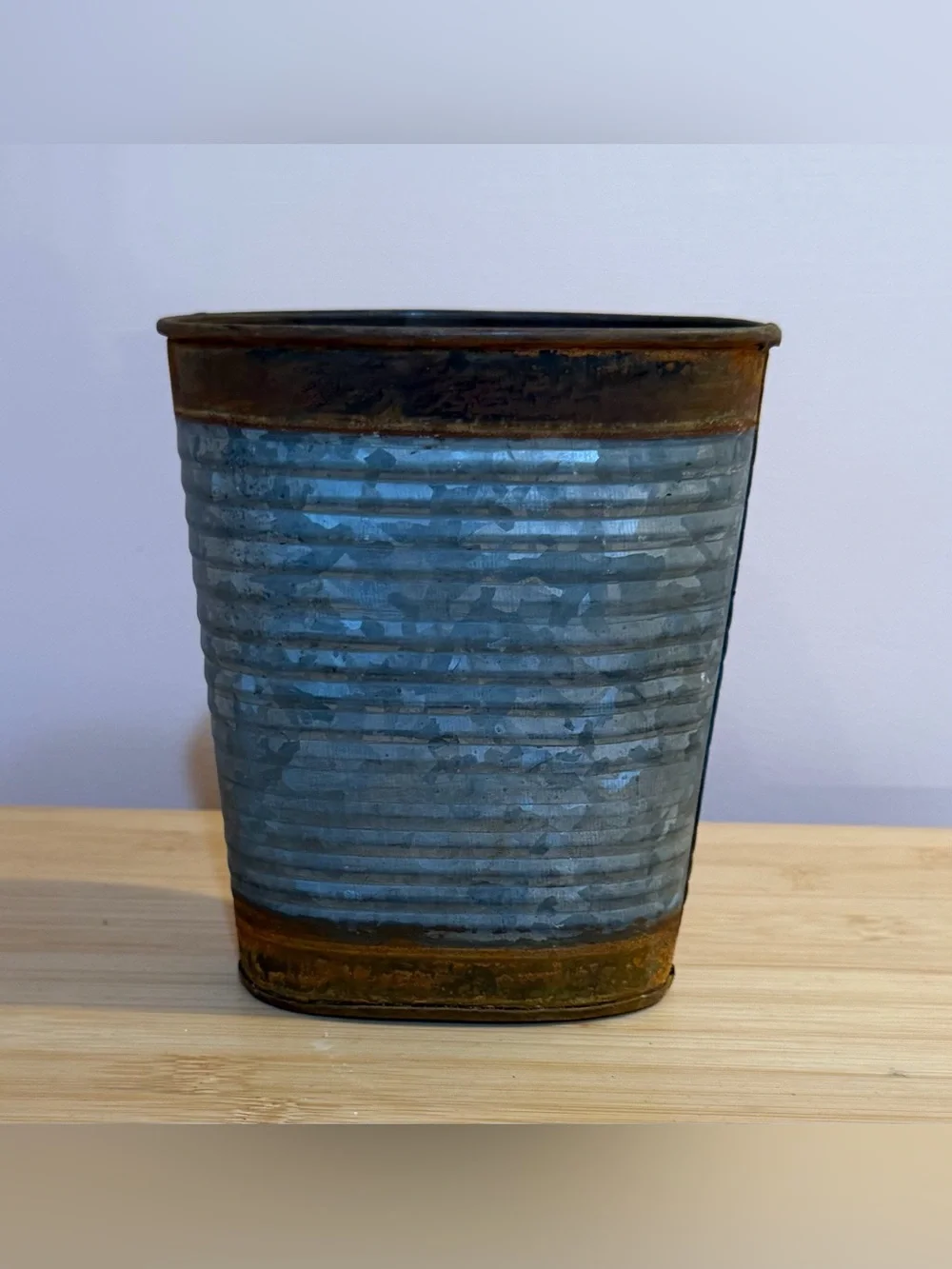 Farmhouse Galvanized Metal Vase Set